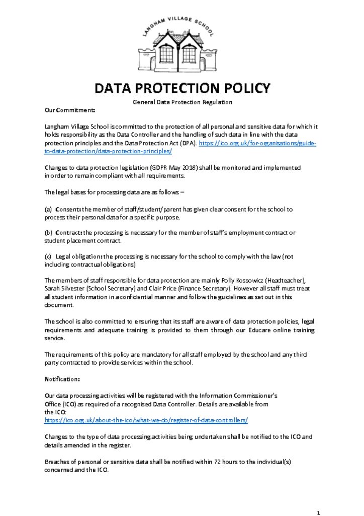 data-protection-policy-may-18-langham-village-school